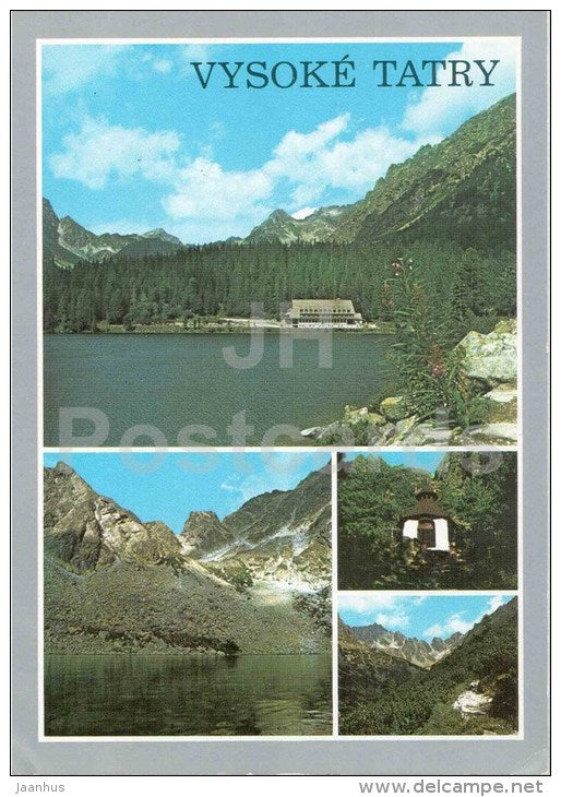 Tanap - valley - symbolical cemetery near Ostrovou - Mengusovska valley - High Tatras - Slovakia - used 1989 - JH Postcards