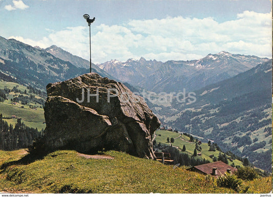 Pany - Blick vom Guggelstein gegen die Silvrettagruppe - 1982 - Switzerland - used - JH Postcards