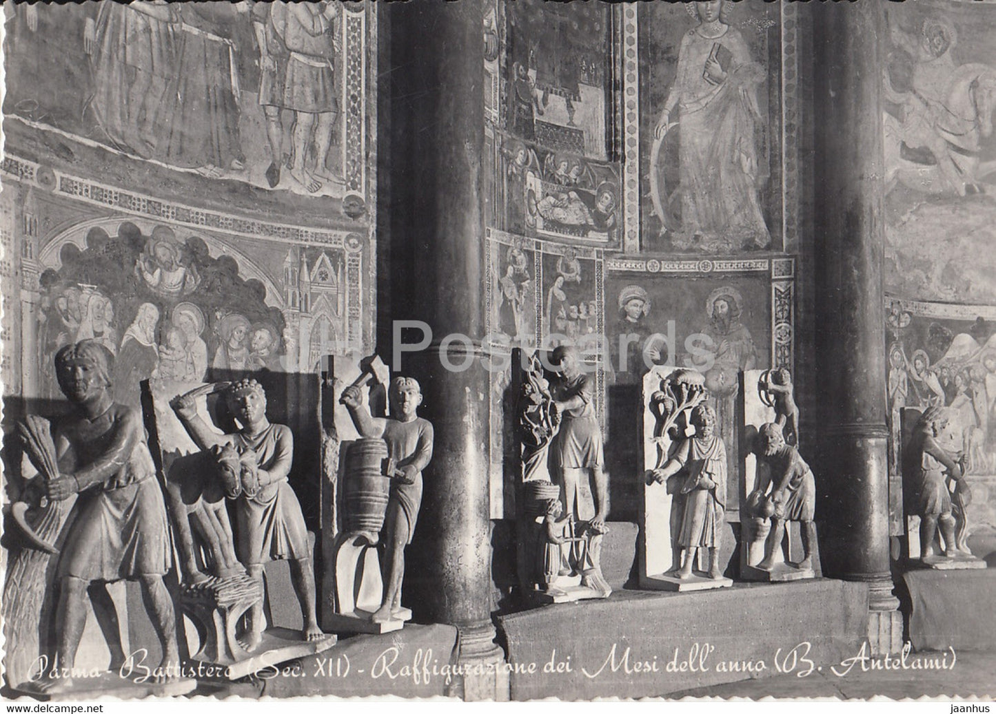 Parma - Battistero - Raffigurazione dei Mesi dell' anno - Baptistery - Recognition of the Year Monthes - Italy - unused - JH Postcards