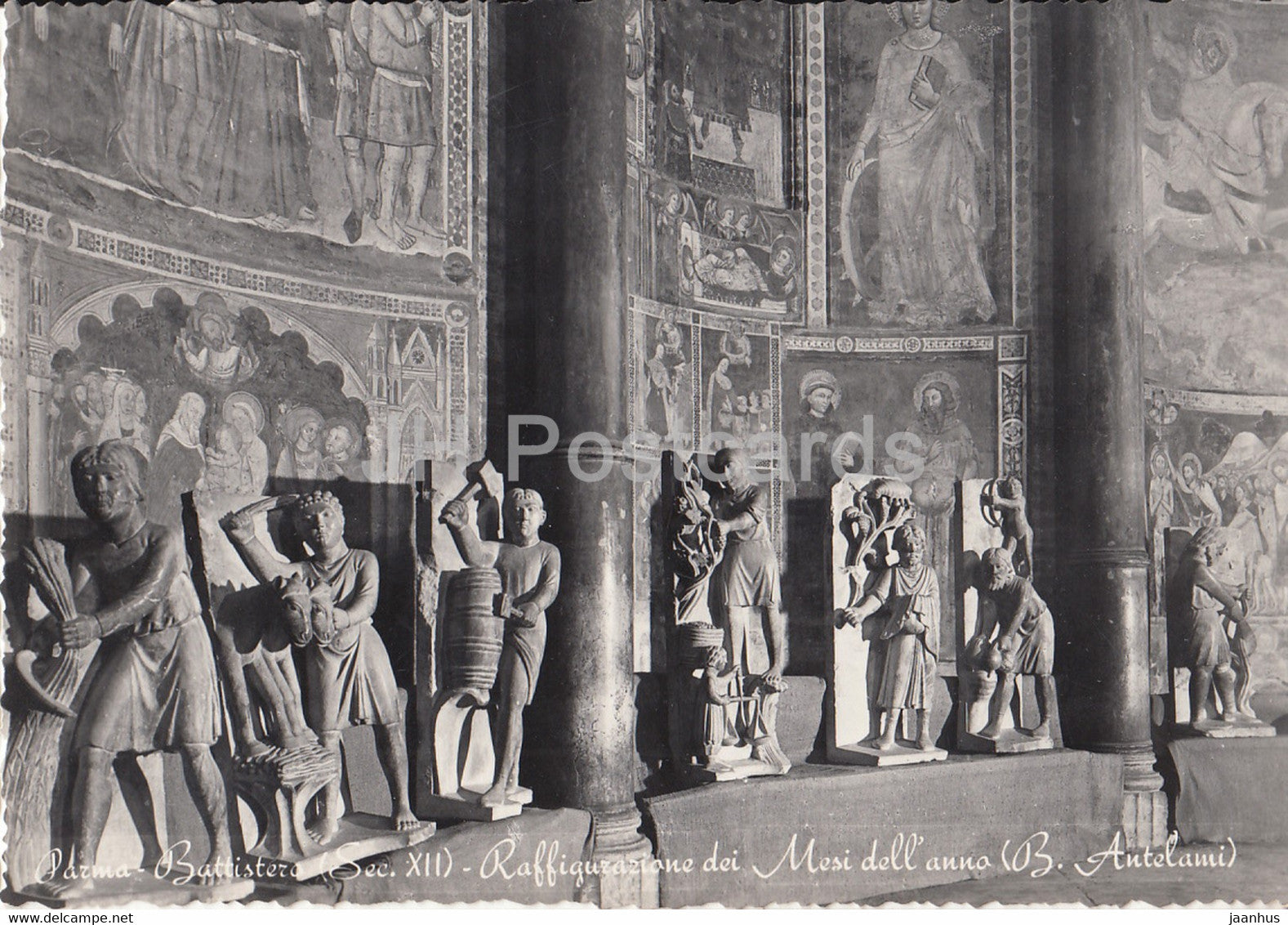 Parma - Battistero - Raffigurazione dei Mesi dell' anno - Baptistery - Recognition of the Year Monthes - Italy - unused - JH Postcards