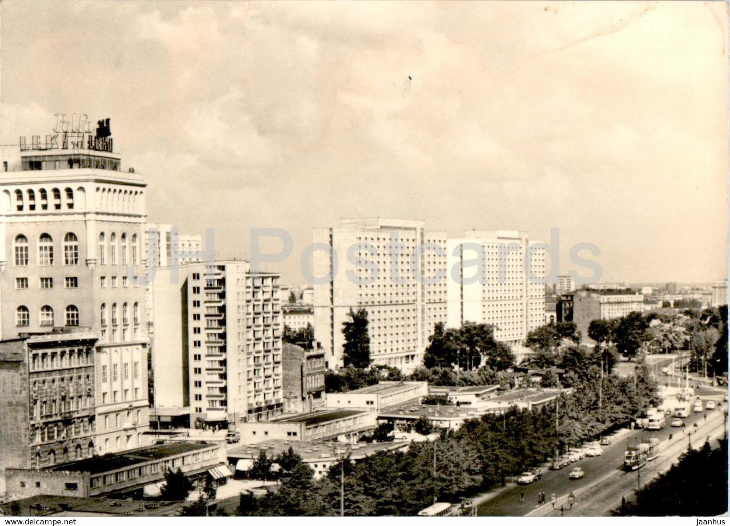Warsaw - Warszawa - ulica Marszalkowska - street - 1970 - Poland - used - JH Postcards