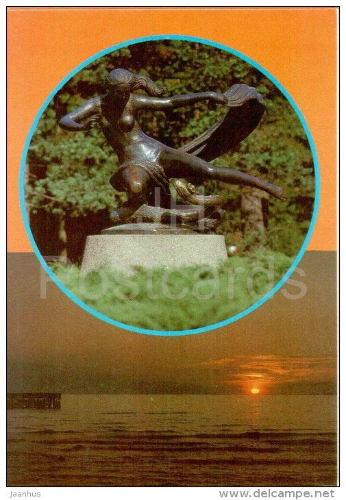 Egle , Queen of Snakes - Palanga - 1987 - Lithuania USSR - unused - JH Postcards
