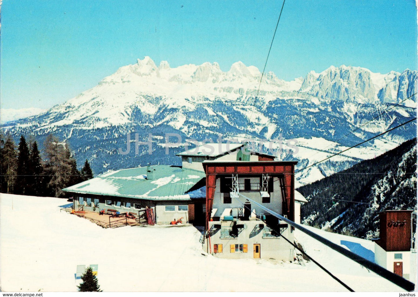 Dolomiti - Alpe Di Lusia - Moena - ristorante Valbona - restaurant - Catinaccio - 1977 - Italy - used - JH Postcards