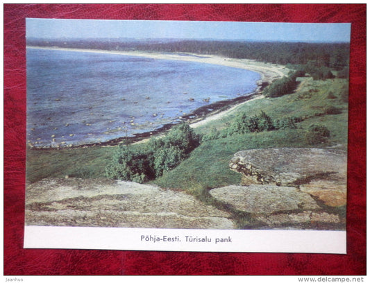 Türisalu cliff - North Estonia - 1975 - Estonia - USSR - unused - JH Postcards
