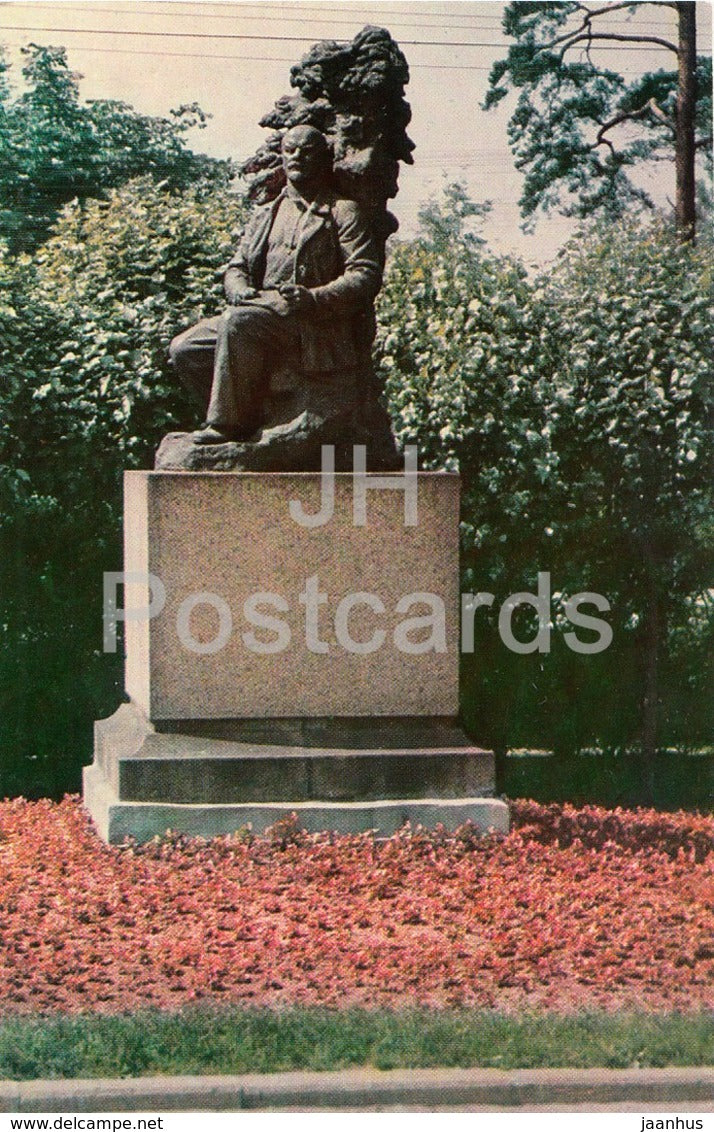 Razliv - monument to Lenin - Lenin Memorial - 1970 - Russia USSR -  unused - JH Postcards
