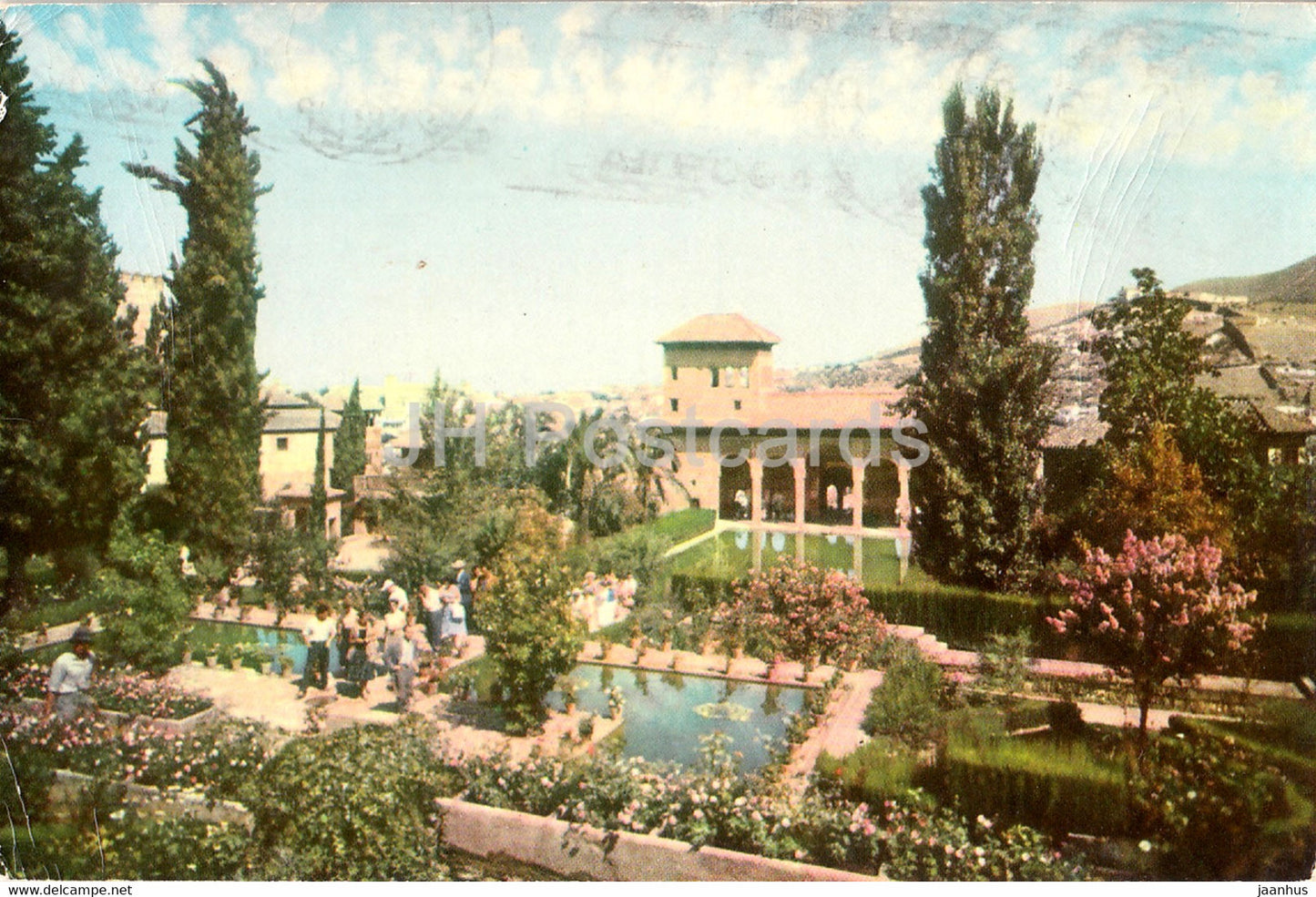 Granada - Alhambra - Jardines - Garden - 3 - Spain - used - JH Postcards
