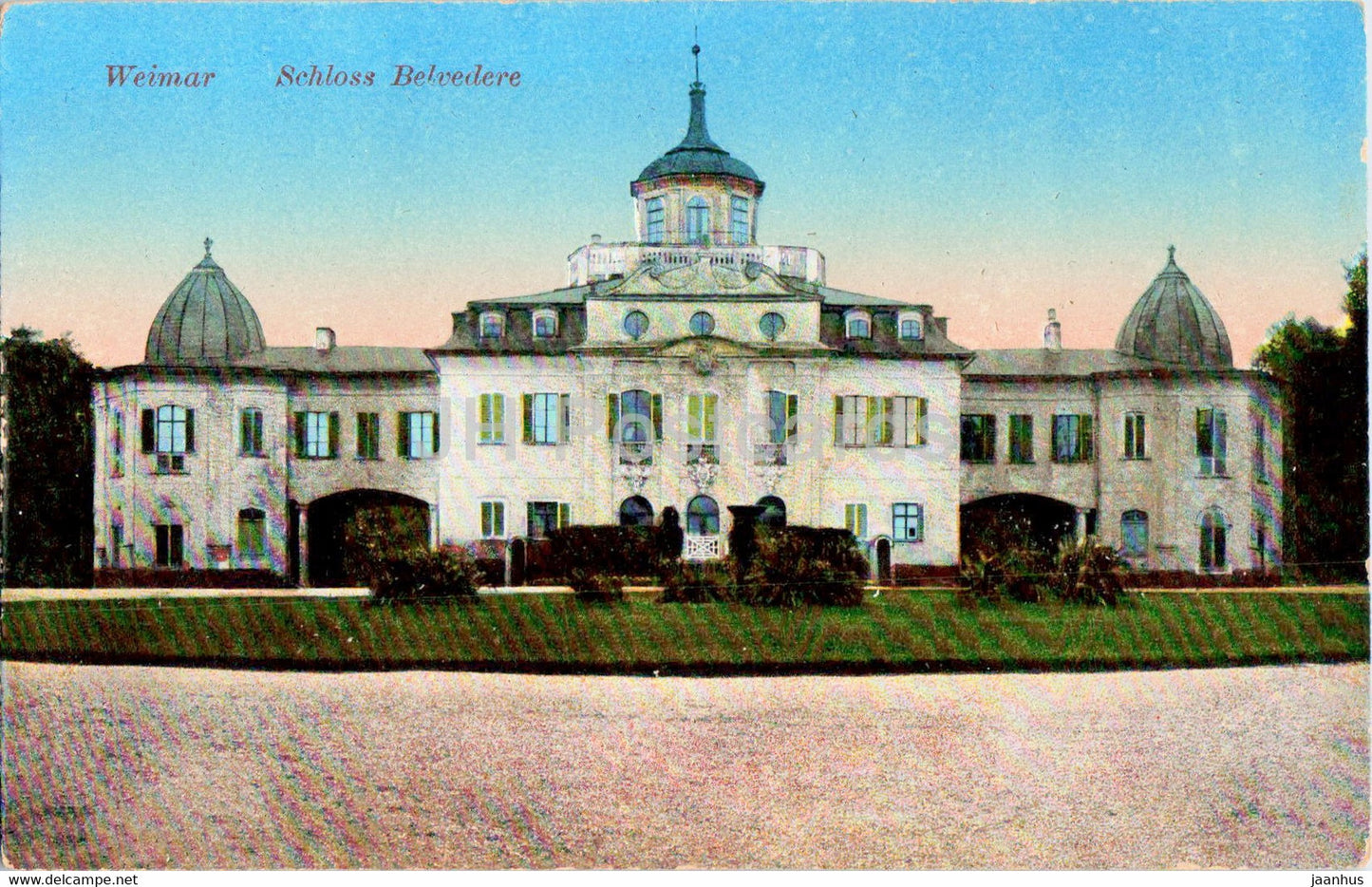 Weimar - Schloss Belvedere - castle - 44 - old postcard - Germany - unused - JH Postcards