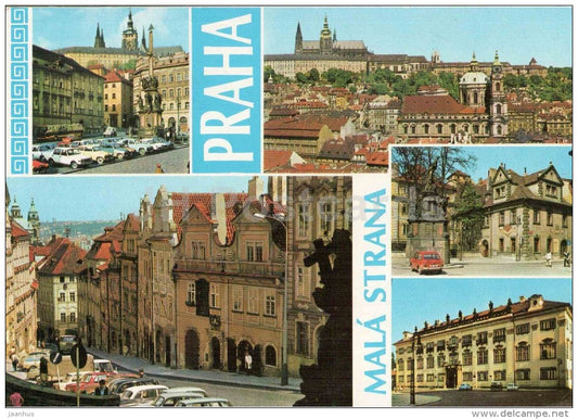 Praha - Prague - Mala strana - square - Neruda Street - Maltese Square - Nostitz Palace Czechoslovakia - Czech - unused - JH Postcards