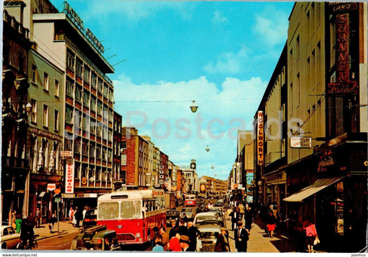 Limerick - O'Connell Street - bus - Ireland - used - JH Postcards