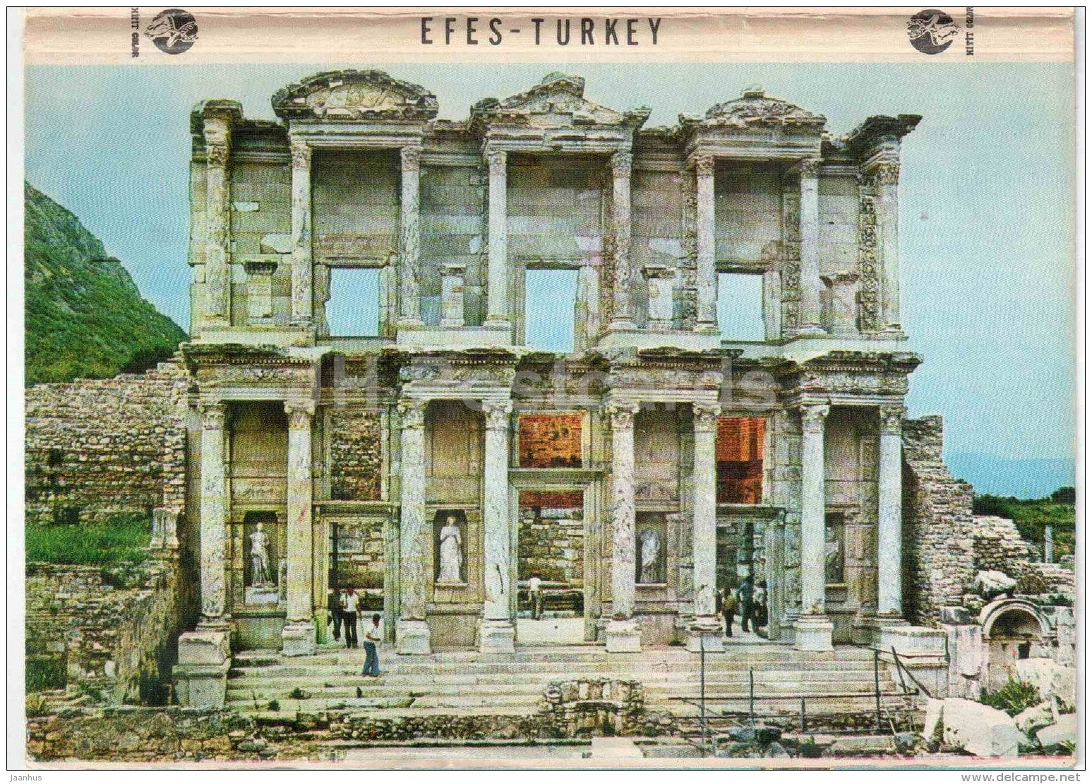 set of 11 postcards - leporello - Efes - Turkey - unused - JH Postcards
