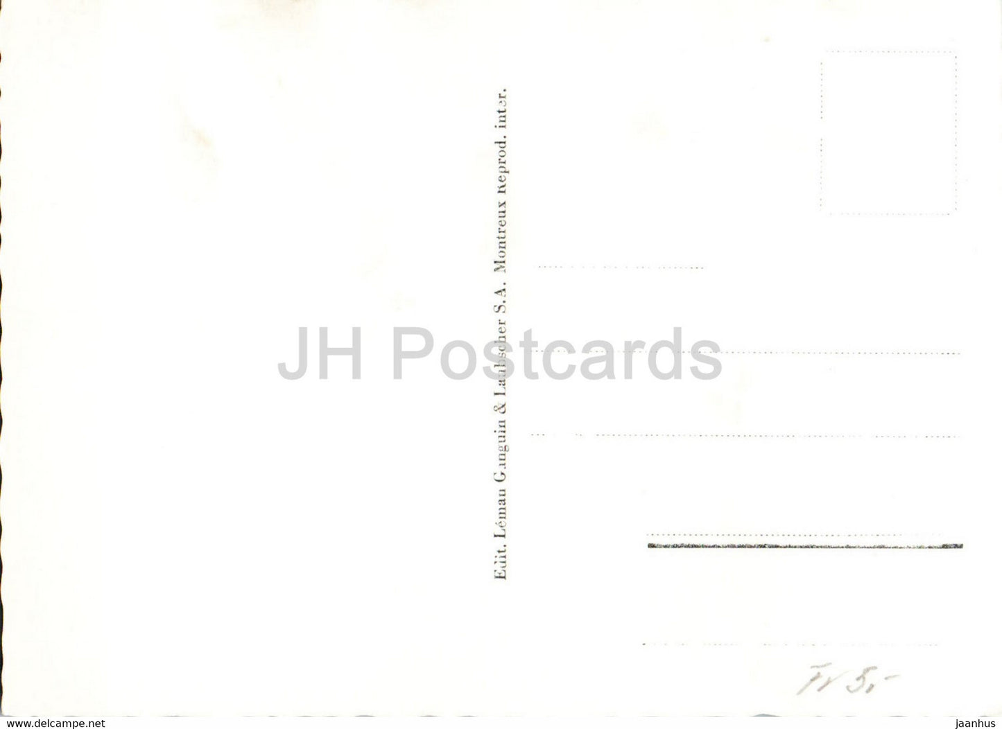 Montreux et Château de Chillon - 1056 - carte postale ancienne - Suisse - inutilisée