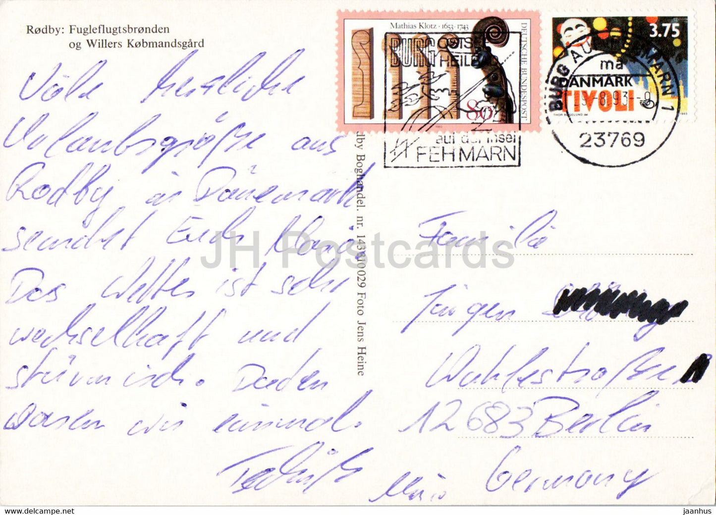 Rodby - Fugleflugtsbronden - The Bird Migration Pond - 1993 - Denmark - used