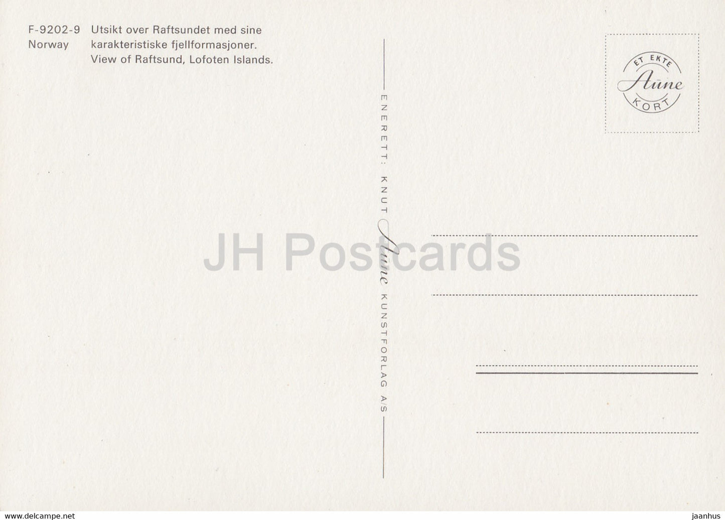 Vue de Raftsund - Îles Lofoten - Raftsundet - Norvège - inutilisée