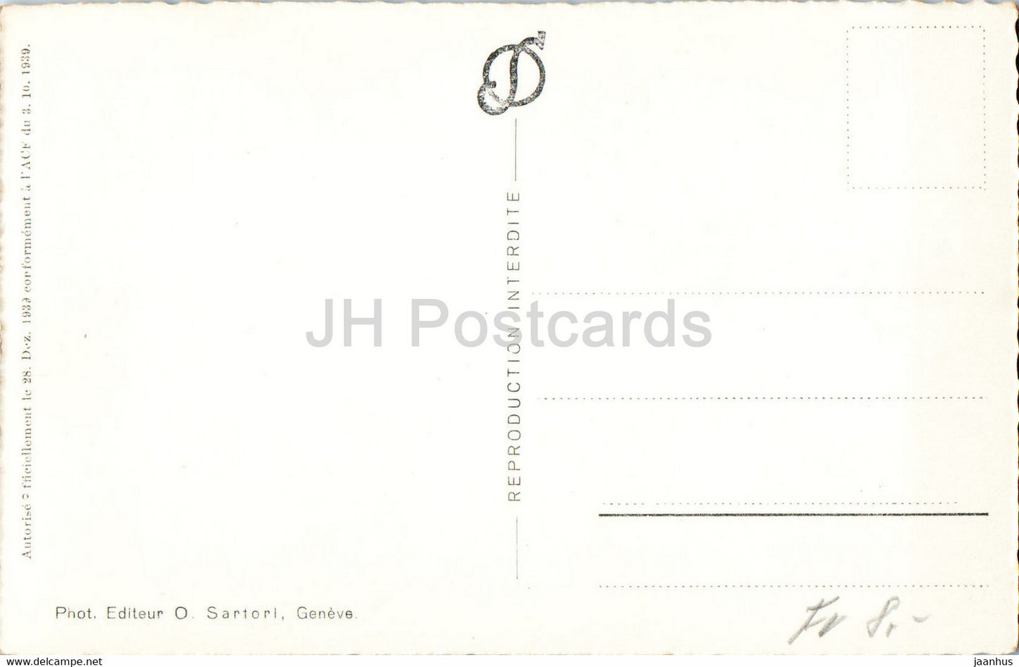 Fribourg - carte postale ancienne - 1938 - Suisse - inutilisée