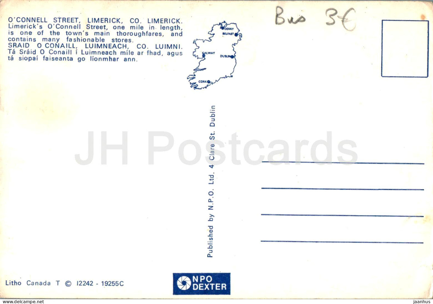 Limerick - O'Connell Street - bus - Ireland - used