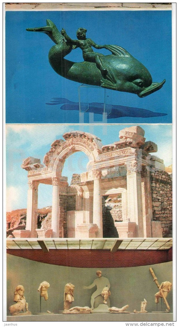 set of 11 postcards - leporello - Efes - Turkey - unused - JH Postcards