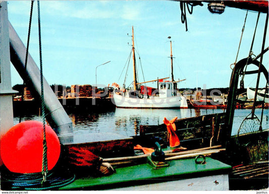 Reerso Havn - port - ship - 8019 - Denmark - used - JH Postcards