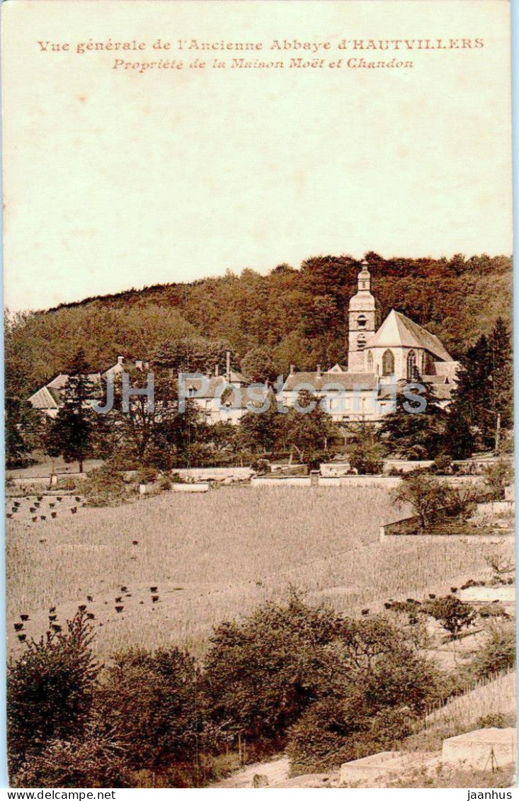 Vue Generale de l'Ancienne Abbaye d'Hautvillers - Maison - Moet et Chandon - old postcard - France - unused - JH Postcards