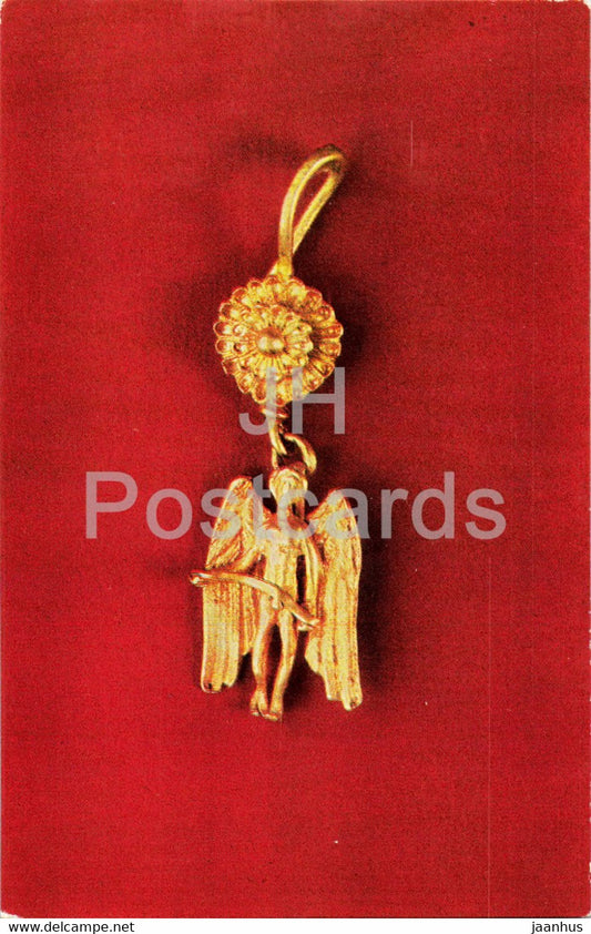 Earring Eros - The Gaimanova Mogila - Goldwork of 6th-2nd centuries BC - Ancient Art - 1979 - Russia USSR - unused - JH Postcards