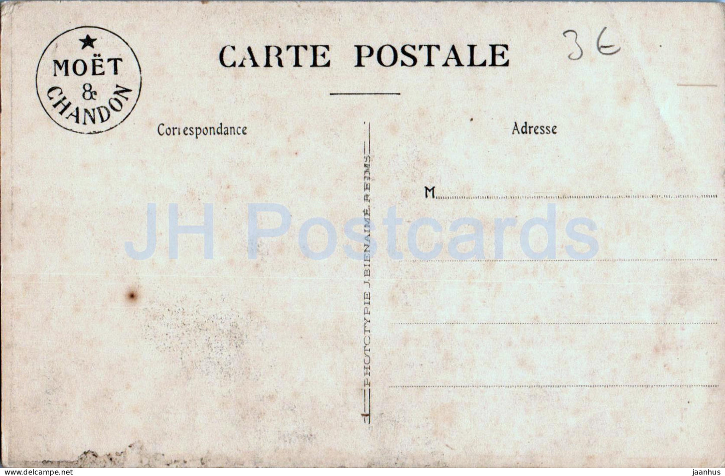 Vue Generale de l'Ancienne Abbaye d'Hautvillers - Maison - Moet et Chandon - alte Postkarte - Frankreich - unbenutzt 