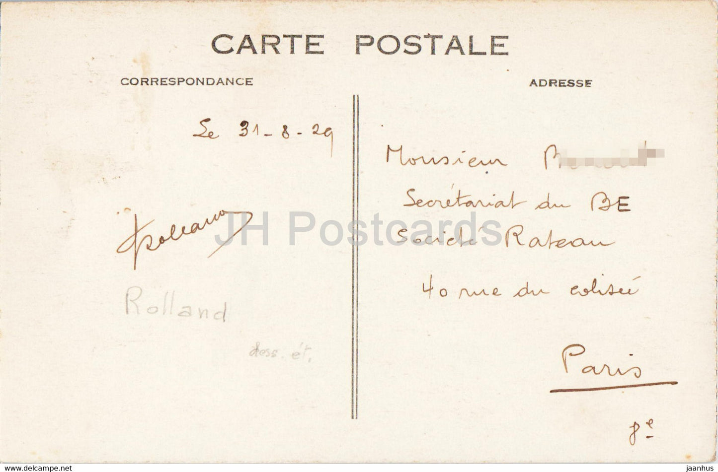 Sainte Adresse – La Heve vue de la Plage – Heve vom Strand aus gesehen – 103 – alte Postkarte – 1929 – Frankreich – gebraucht