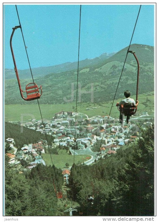 panorama - ROCCARASO m. 1250 - cable car - L´Aquila - Abruzzo - 363 - Italia - Italy - unused - JH Postcards
