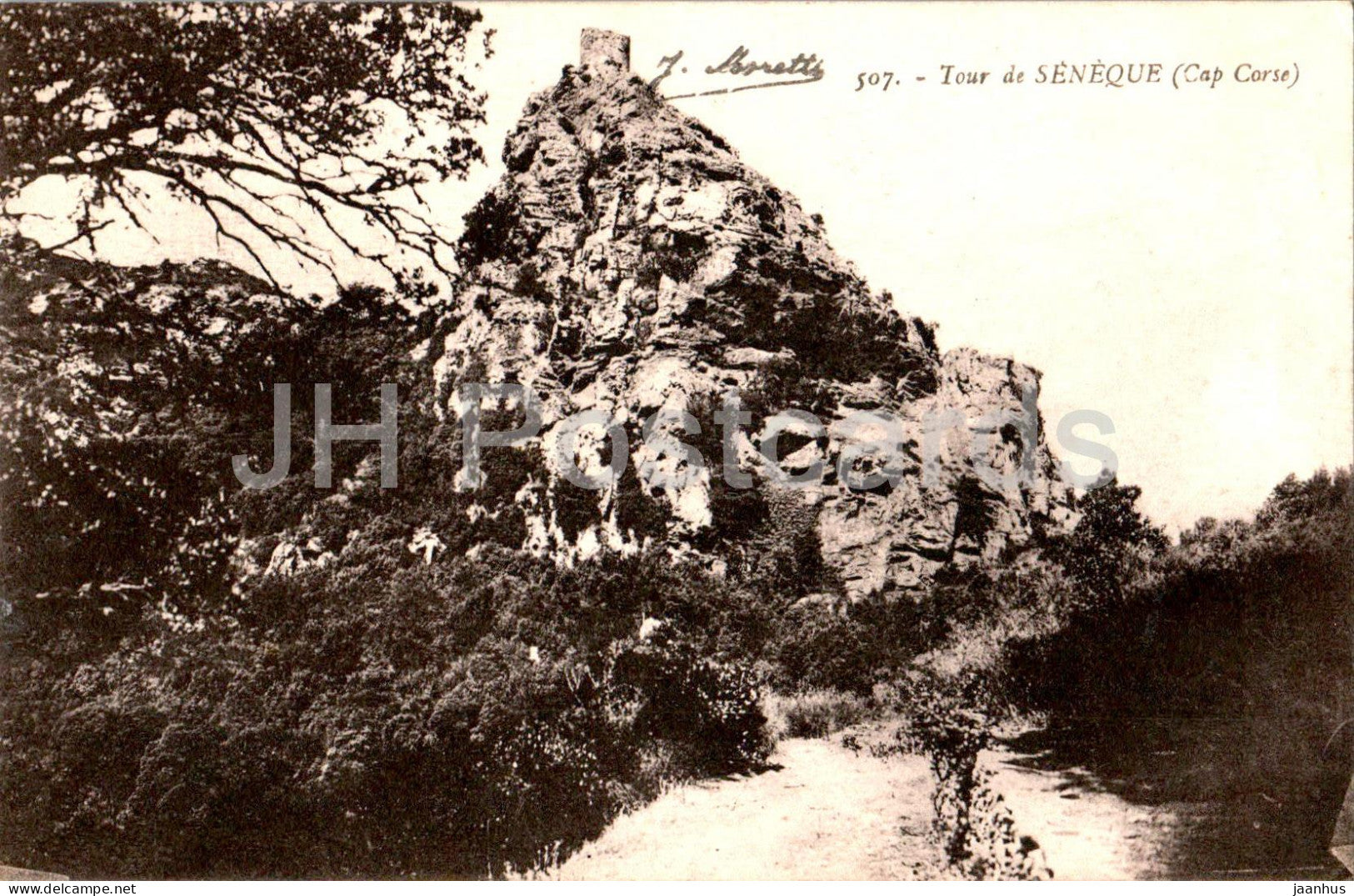 Tour de Seneque - Cap Corse - 507 - old postcard - France - used - JH Postcards