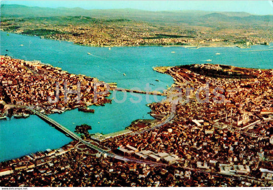 Istanbul - Golden Horn - The Bridge and Bosphorus - 290 - Turkey - unused - JH Postcards