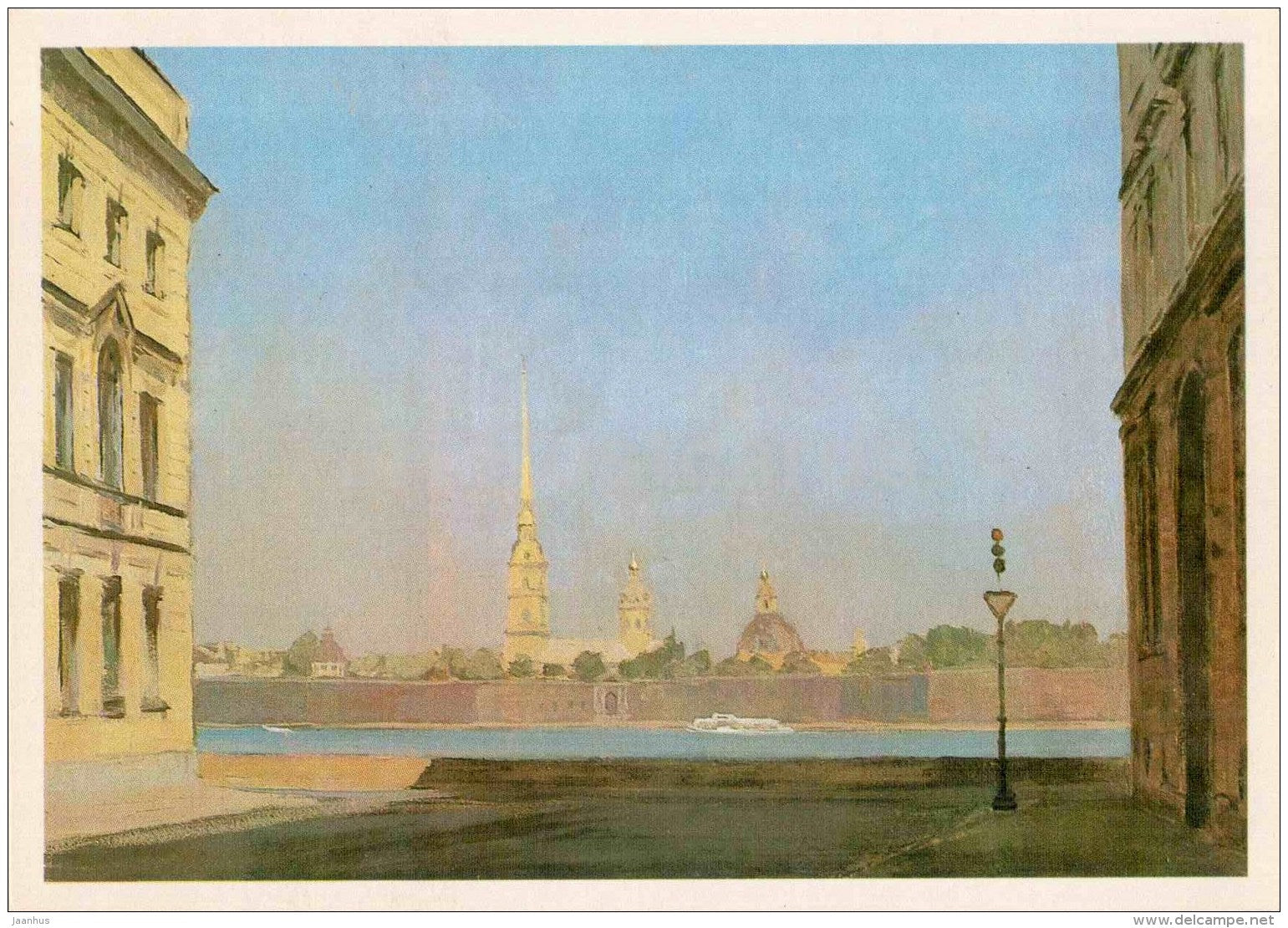 illustration by G. Manizer - Peter Paul Fortress - Lenin Musem Leningrad - St. Petersburg - 1978 - Russia USSR - unused - JH Postcards