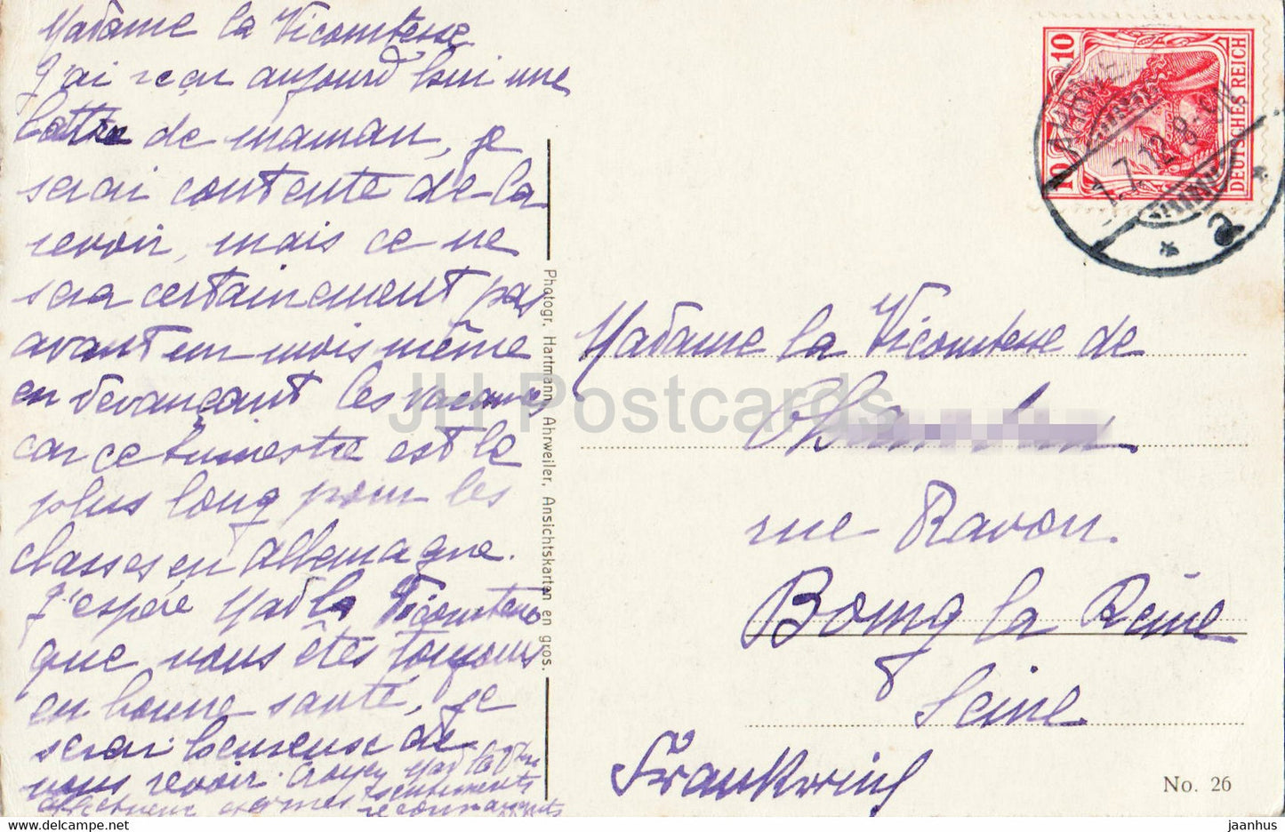Kalvarienberg - Ursulinenkloster u Pensionat b Ahrweiler - old postcard - 1912 - Germany - used