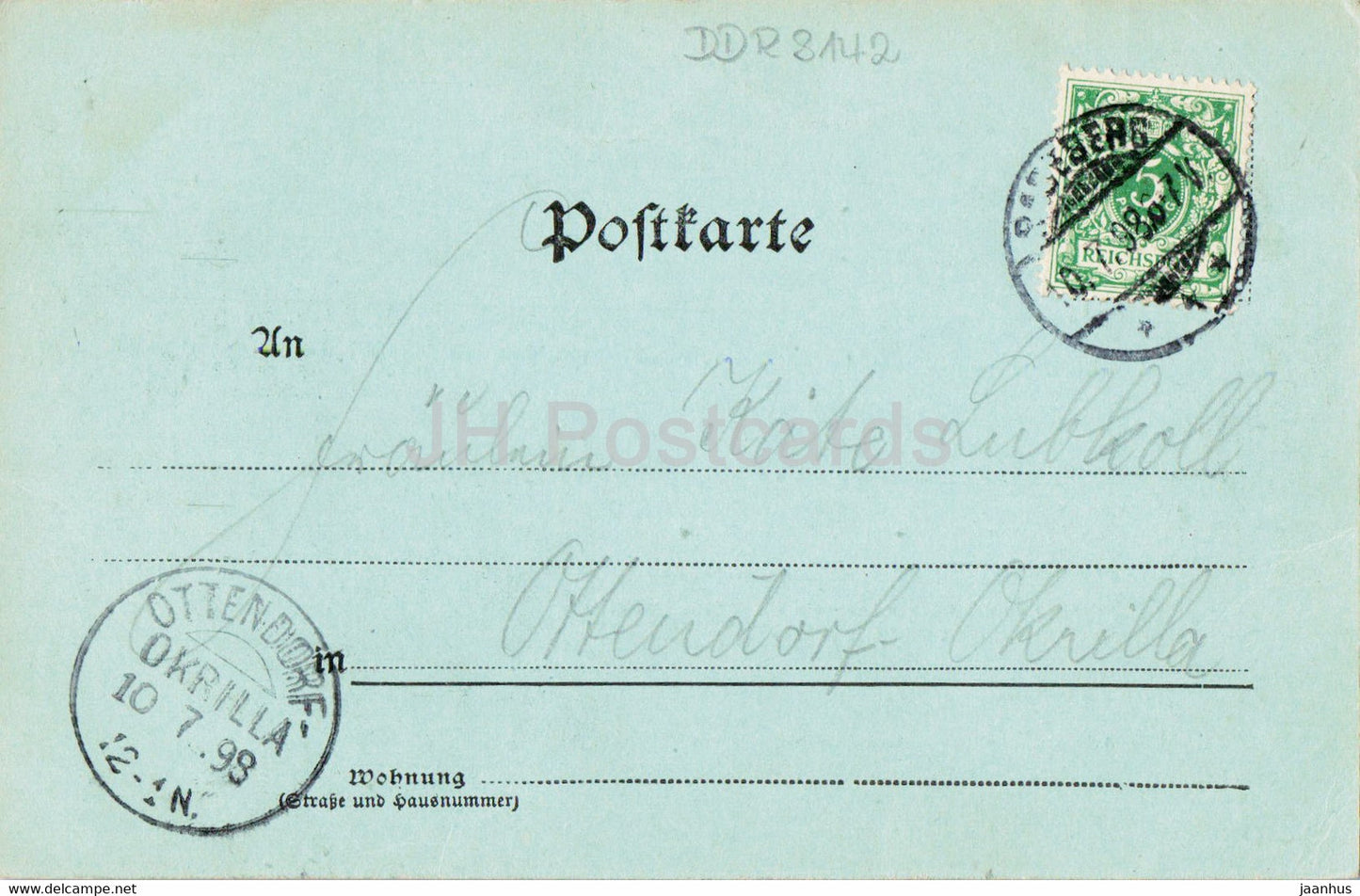 Gruss aus Radeberg i S - Schloss - château - carte postale ancienne - 1898 - Allemagne - utilisé