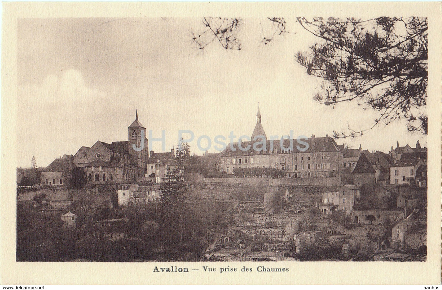 Avallon - Vue prise des Chaumes - old postcard - France - unused - JH Postcards