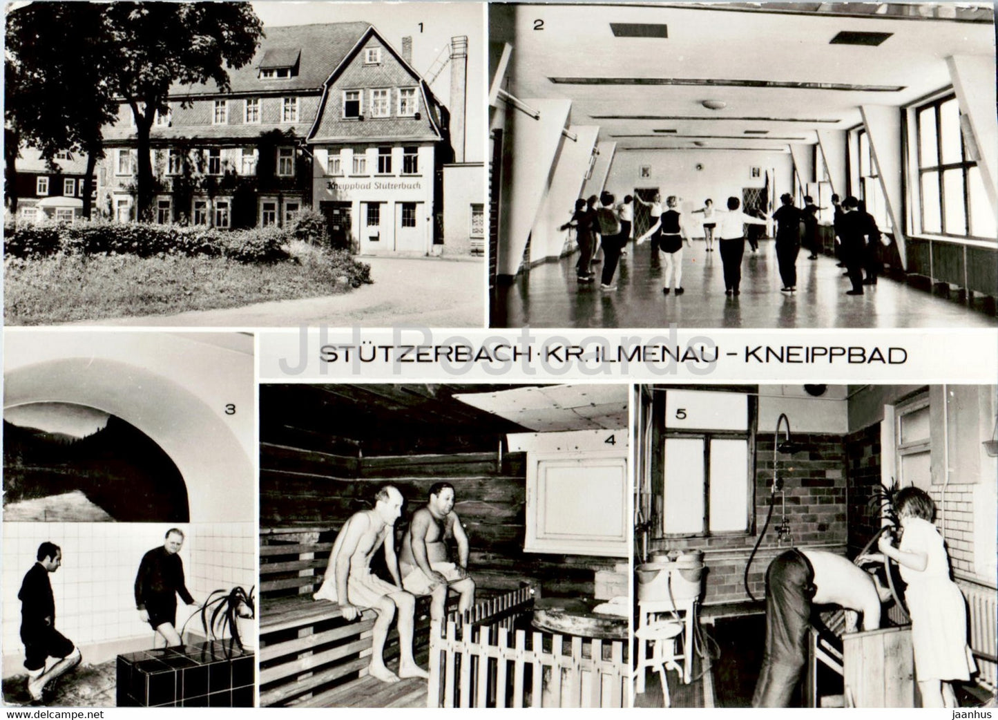 Stutzerbach - Kr Ilmenau - Kneippbad - Gymnastikhalle - Sauna - 1 - Germany DDR - used - JH Postcards