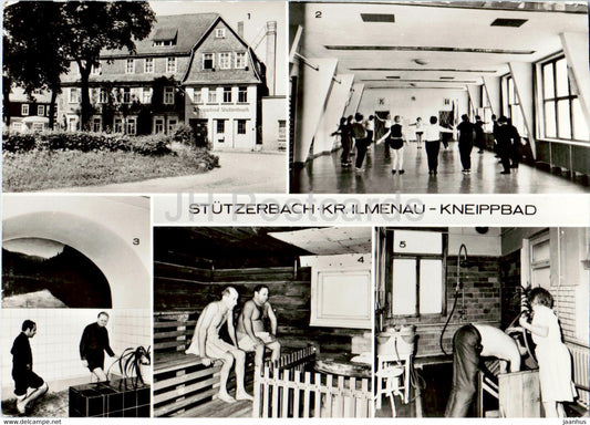 Stutzerbach - Kr Ilmenau - Kneippbad - Gymnastikhalle - Sauna - 1 - Germany DDR - used - JH Postcards
