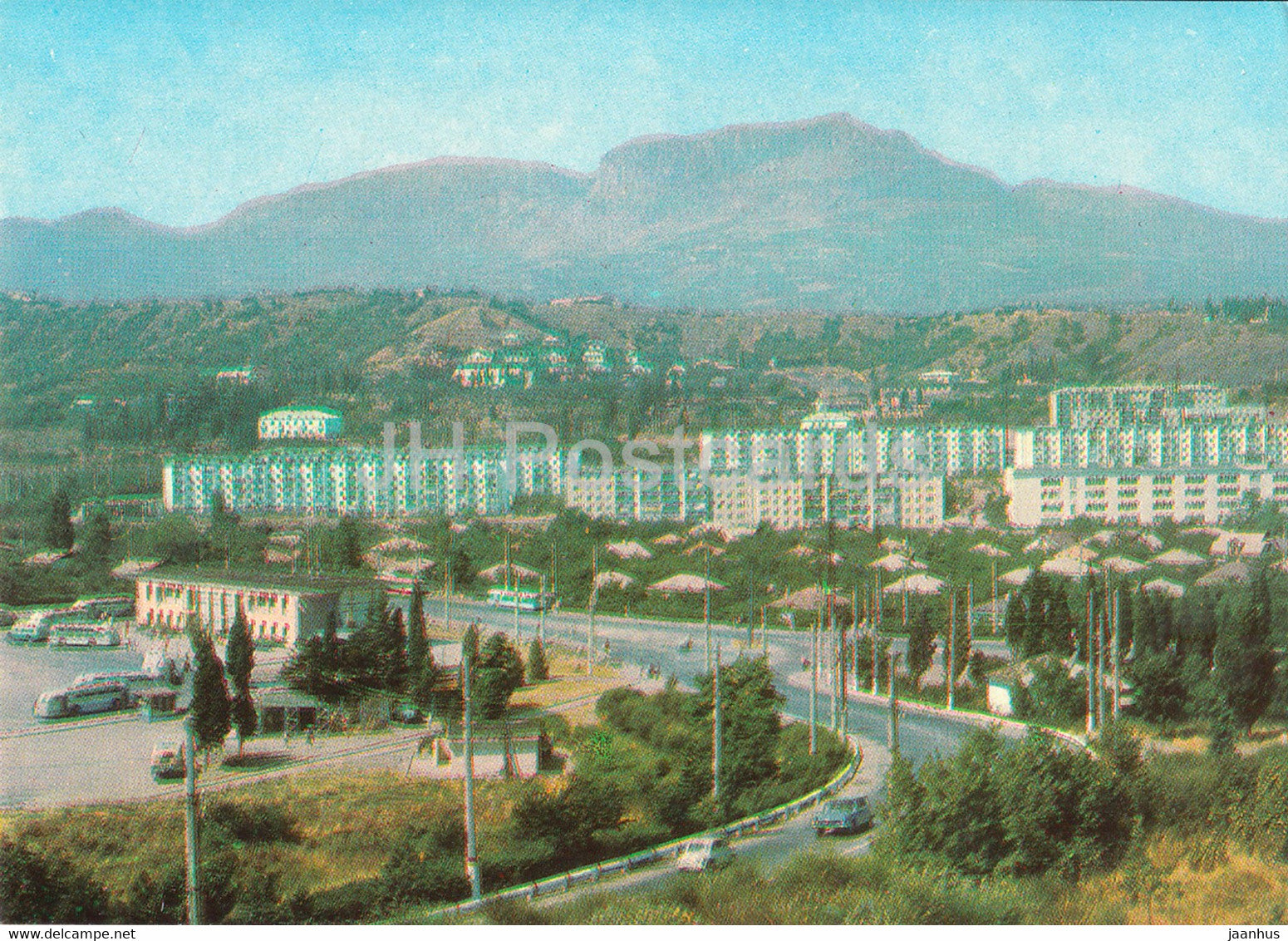 Alushta - General View - Crimea - 1971 - Ukraine USSR - unused - JH Postcards