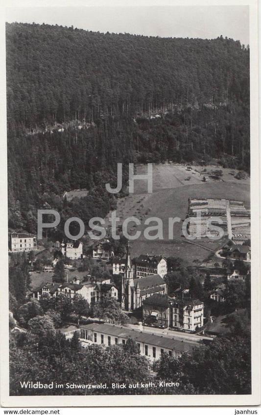 Wildbad im Schwarzwald - Blick auf Kathol Kirche - Germany - unused - JH Postcards