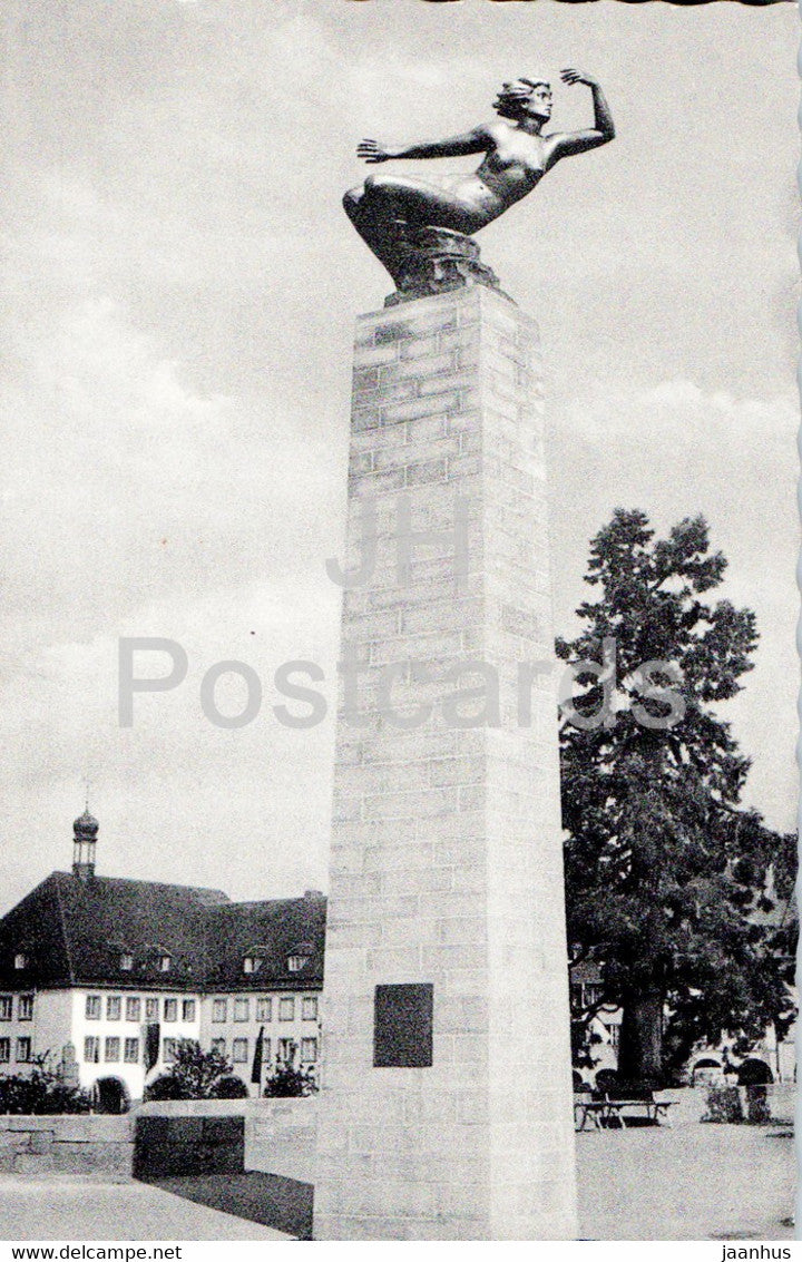 Hohenluftkurort Freudenstadt - Gedenksaule - monument - old postcard - Germany - unused - JH Postcards
