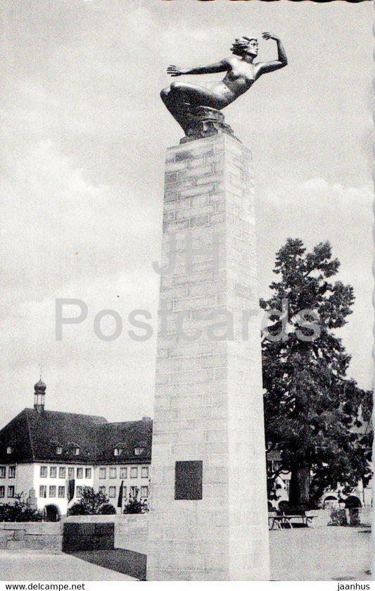 Hohenluftkurort Freudenstadt - Gedenksaule - monument - old postcard - Germany - unused - JH Postcards