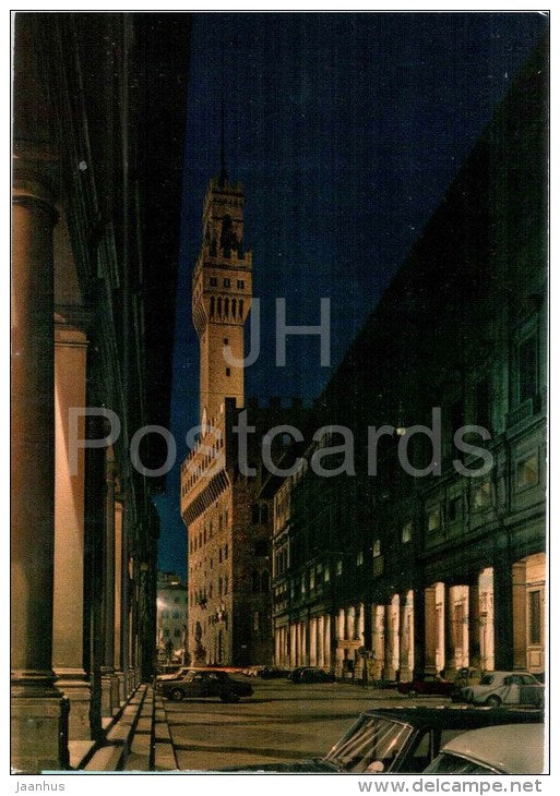 Gli Uffizi e Palazzo Vecchio - palace - Firenze - Toscana - 172 - Italia - Italy - unused - JH Postcards
