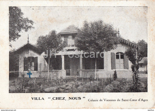 Vilal Chez Nous - Colonie de Vacances du Sacre Coeur d'Agen - old postcard - used - JH Postcards