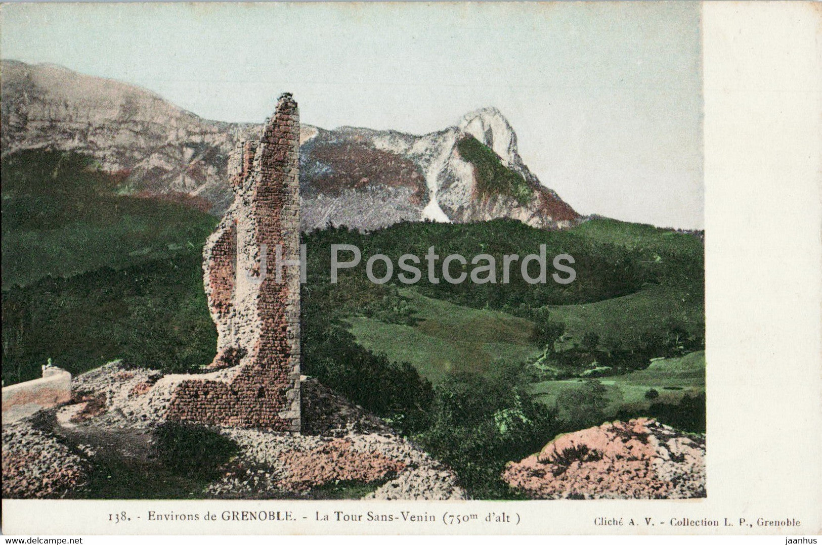 Environs de Grenoble - La Tour Sans Venin 750 m - 138 - old postcard - France - unused - JH Postcards