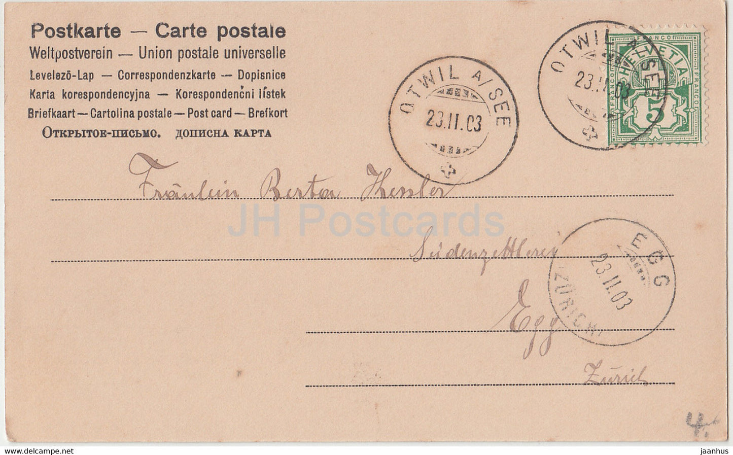 Reich mir die Hand mein Leben - couple - femme et homme - 1079 - Auf dem Balle - 1903 - Allemagne - utilisé