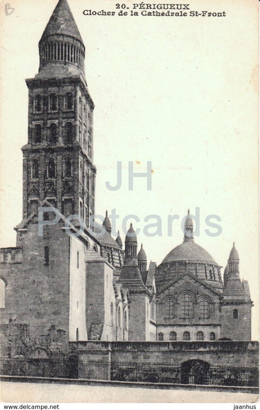 Perigueux - Clocher de la Cathedrale St Front - cathedral - 20 - old postcard - France - unused - JH Postcards