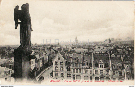 Amiens - Vue du Beffroi prise de la Cathedrale - 2911 - old postcard - France - used - JH Postcards