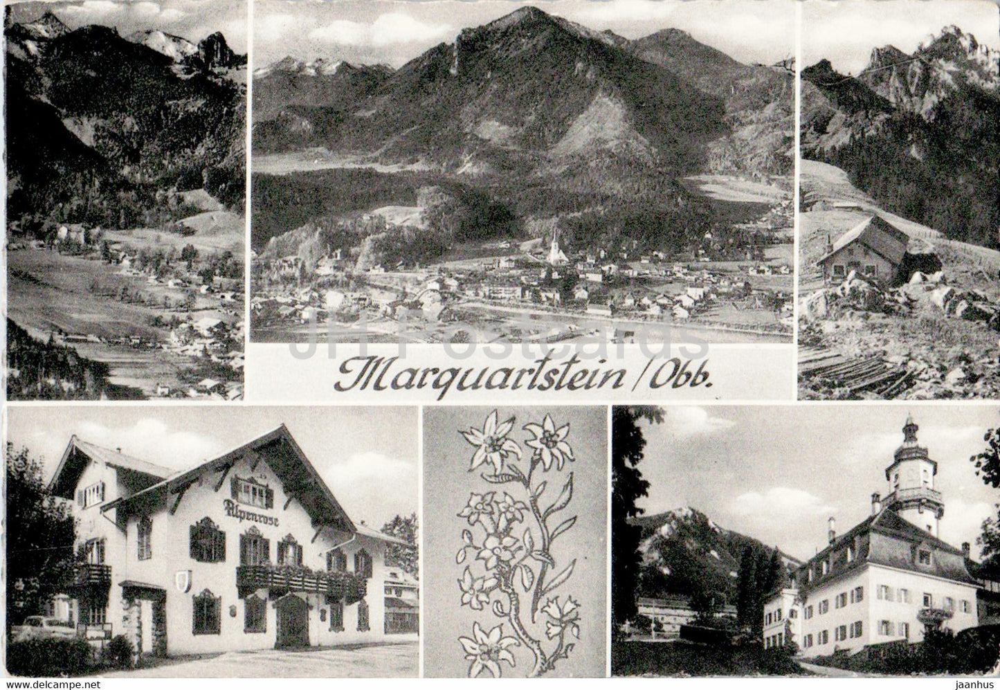 Marquartstein - Obb - old postcard - Germany - used - JH Postcards