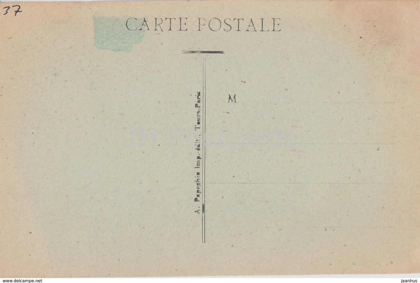 Cinq Mars - Les Snisses du Chateau - Schloss - 2 - alte Postkarte - Frankreich - unbenutzt