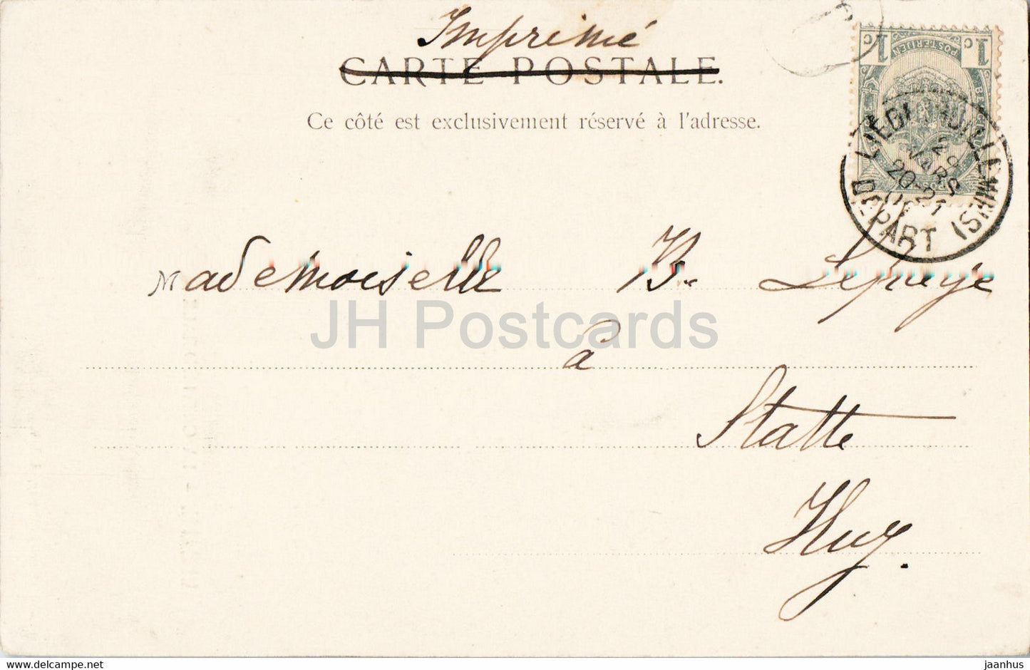 Liège - La Cathédrale - carte postale ancienne - 1901 - Belgique - occasion