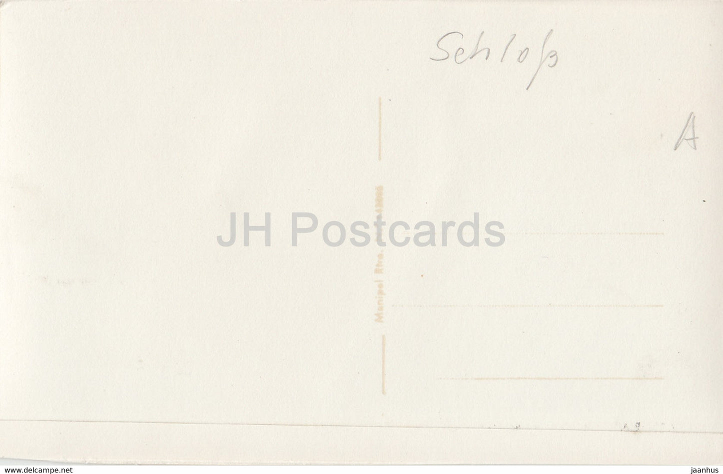 El Escorial - Front in the South and Basin - old postcard - Spain - unused