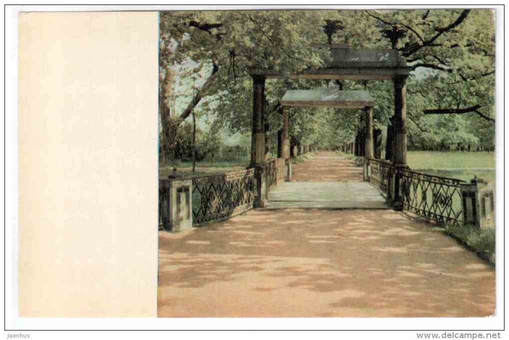 Alexander Park - Small Chinese Bridge - Pushkin, Saint Petersburg - 1969 - Russia USSR - unused - JH Postcards