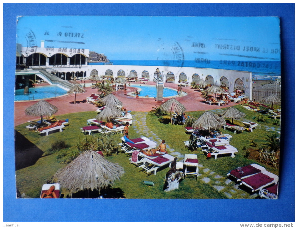 San Augustin Beach Club - San Augustin - Gran Canaria - sent from Spain to Finland 1975 - Spain - used - JH Postcards